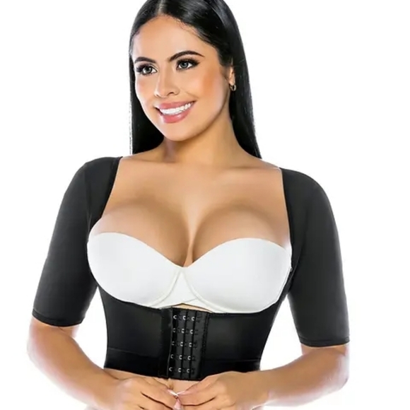 Stagmi Faja Open-Bust Arm Compression Sleeve Anti-Sagging Shaper or Post-Surgery - Picture 3 of 15